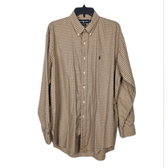 Ralph Lauren BLAKE long sleeve button down corduroy shirt men's size L / eaa494605